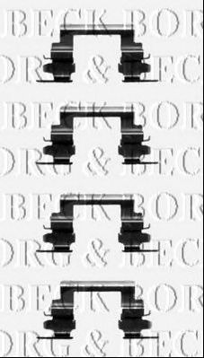 BORG & BECK bbk1370 -  Комплектующие, колодки дискового тормоза